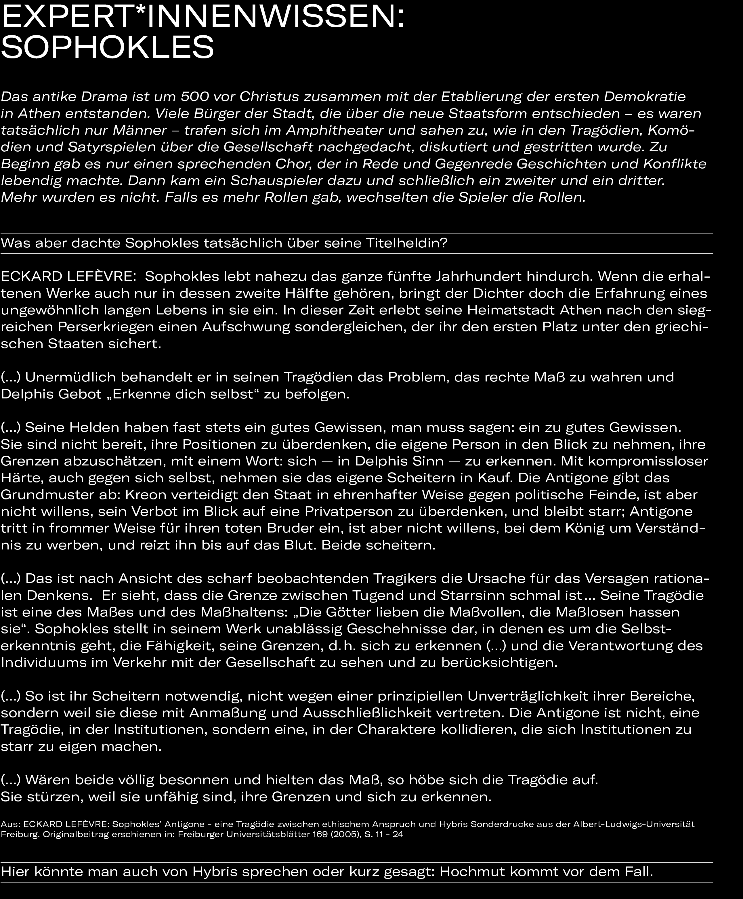 Mehr Drama - Antigone (ExpWissen)